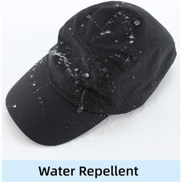 Mens Quick Dry Running Hat Lightweight Reflective Sports Cap UV Protection - Picture 6 of 7
